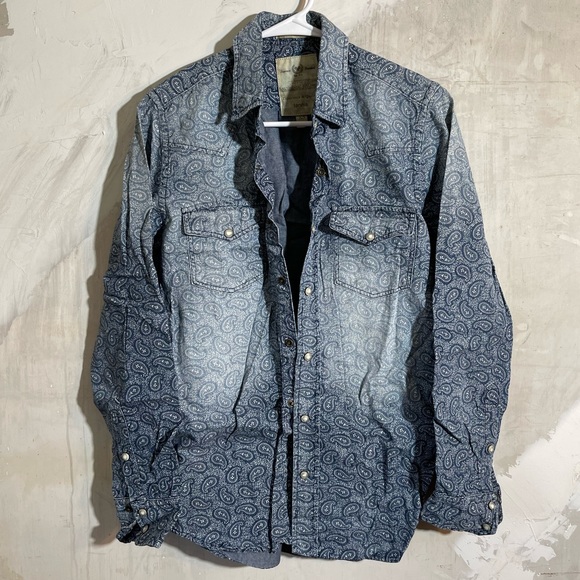 Paisley Long Sleeve Button Up - Picture 1 of 3